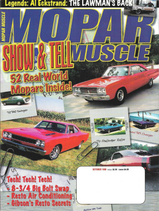 MOPAR MUSCLE 1999 OCT - AL ECKSTRAND 